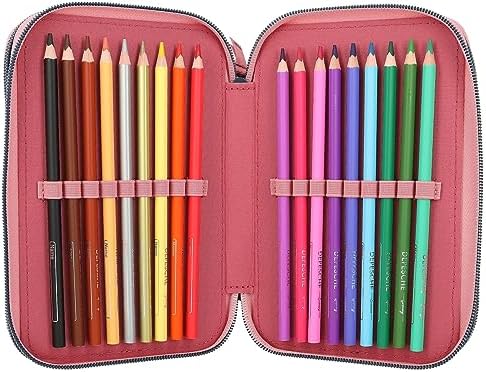 Depesche 12535 Miss Melody My Little Farm-Trousse 3 Crayons de Couleur, règle, Ciseaux, décorations en Broderie et Compartiment pour Cartes nominatives, Multicolore – Image 4