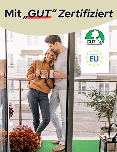 Tapis Gazon Synthétique PARK Bleu 1,33m x 1,00m Tapis Type Gazon Artificiel | Moquette d'extérieur au Mètre | Trois Couleurs et Tailles au Choix | Terrasse, Balcon – Image 7