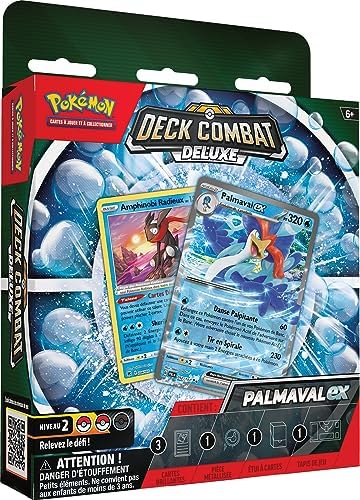 Pokemon : Deck Combat Deluxe - Palmaval-ex ou Miascarade-ex (Modèle aléatoire) - Jeux de société - Cartes à Jouer et à Collectionner - A partir de 6 Ans - Version française – Image 3