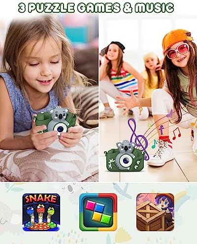Appareil Photo Enfant, 2.0 Pouces Appareils Photos Numériques pour Enfants avec 32GB SD Carte,HD 1080P Mini Caméra Enfant Rechargeable pour Garçons et Filles, Cadeaux pour Enfants de 3 à 12 Ans – Image 4
