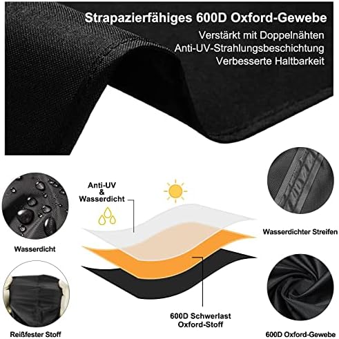 Nomiou Sac de Rangement XXL pour Coussins de Jardin, Housse de Protection imperméable - Sac de Transport Lourd - Oxford 600D - pour Coussin de Jardin - 60 x 80 x 80 cm… – Image 7