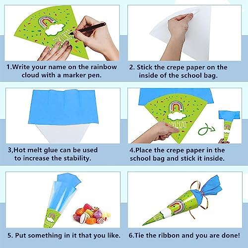 gotyou Lot de 18 Pochette Surprise pour frères et sœurs, Cornet Surprise pour frères et sœurs, Pochette Surprise Enfant, Pochette Surprise, pour la rentrée des Classes – Image 4