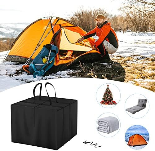 Nomiou Sac de Rangement XXL pour Coussins de Jardin, Housse de Protection imperméable - Sac de Transport Lourd - Oxford 600D - pour Coussin de Jardin - 60 x 80 x 80 cm… – Image 4