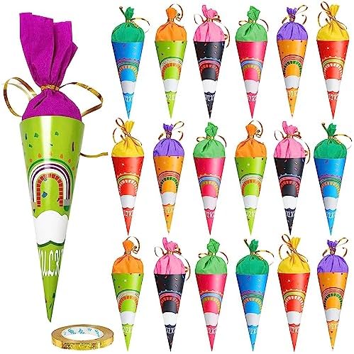 gotyou Lot de 18 Pochette Surprise pour frères et sœurs, Cornet Surprise pour frères et sœurs, Pochette Surprise Enfant, Pochette Surprise, pour la rentrée des Classes