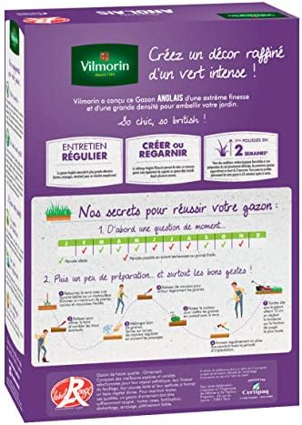 Vilmorin 4462714 Gazon Anglais, Vert, 1 kg – Image 2