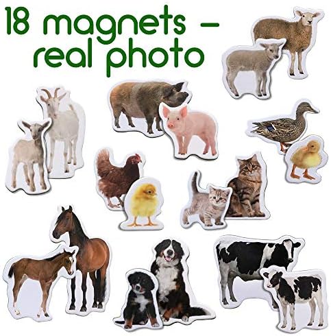 magdum Magnet frigo Enfant Maman et Bébé Animaux magnetiques - 19 Magnet Enfant - Frigo Jouet - Frigo Enfant - Frigo Enfant Jouet - Aimant frigo Enfant - Jouet Enfant 3 Ans - Emants magnetique – Image 2