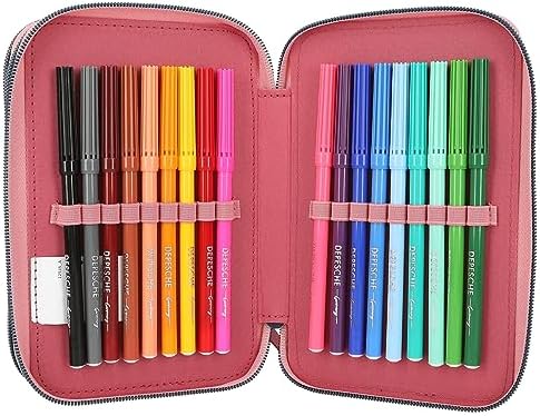 Depesche 12535 Miss Melody My Little Farm-Trousse 3 Crayons de Couleur, règle, Ciseaux, décorations en Broderie et Compartiment pour Cartes nominatives, Multicolore – Image 5