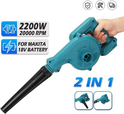 Souffleur de Feuilles sans Fil pour Batterie Makita 18v, 2-en-1 Souffleurs de Feuilles électriques légers pour l'entretien des pelouses (Batteries Non incluses) – Image 2