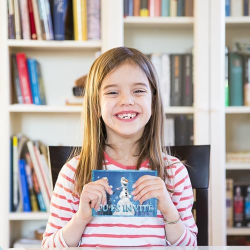 Byhsoep 12 Invitation Anniversaire Fille,Carte Invitation Princesse Avec Enveloppes et Autocollants,Cartes d'invitation de Fête en Français Princesse pour Enfants Filles – Image 6