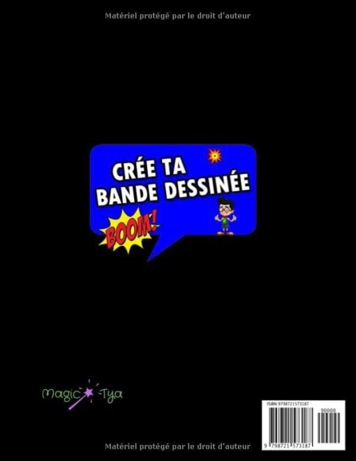 Crée ta bande dessinée: Bande dessinée vierge | Créez vos propres bandes dessinées | Créer des mangas | 120 pages 8.5 x 11 | Bande dessinée avec ... de BD | Carnet de dessins | Livre Cartoon – Image 2