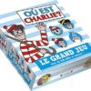 Charlie – Le grand jeu – Jeu de plateau avec des scènes de cherche-et-trouve, 200 cartes, un dé, un sablier et des pions – À partir de 6 ans