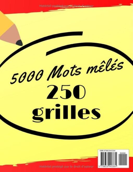 5000 Mots Mêlés : 250 grilles Gros caractères Adulte + de 60 h de jeu. – Image 2