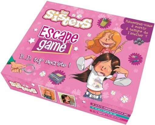 Les Sisters – Escape box – B.D. top secrète ! – Escape game enfant de 2 à 6 joueurs – Dès 6 ans