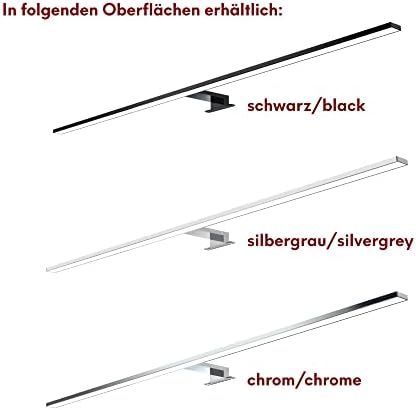 kalb | 100cm LED lampe salle de bain lampe miroir 230V, chrome, blanc neutre – Image 4