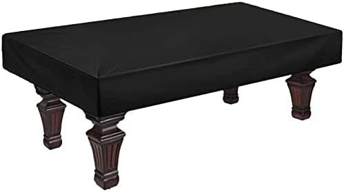 9ft Housse de Table de Billard en Tissu Oxford, Housse de Billard avec Cordon de Serrage, Étanche Anti-poussière Résistant au Vent et UV, Housse de Protection pour Table de Billard Meubles de Jardin