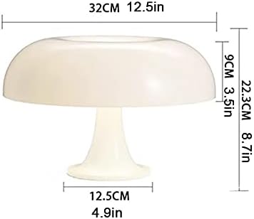 Spotaxe Lampe champignon orange, lampes de chevet à LED, durables, sûres et respectueuses l'environnement, pour la décoration intérieure, l'étude, vie, chambre, le cadeau, ampoule chaude incluse – Image 2