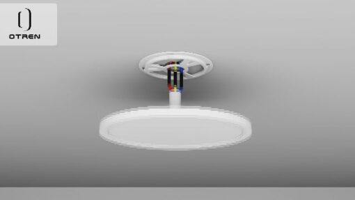 OTREN Plafonnier LED Rond 24W, Éclairage de Plafond 6500K, 2400LM Lumiere Moderne, Luminaires Intérieur pour Salon, Chambre, Cuisine, Salle de Bain, IP44, Ø23cm – Image 7