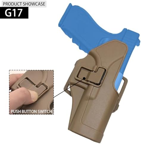 Gunyoo CQC Pistolet Holster Tactique Main Droite Dissimulation Ceinture Boucle De Ceinture et Pagaie Étui pour G17 18 19 22 23 31 – Image 2