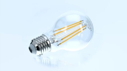 Amazon Basics ampoules LED Culot Edison à vis E27 7 W (équivalent 60 W) blanc chaud Filament transparent Intensité non variable, Lot de 6 – Image 6