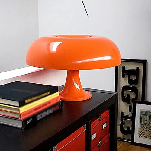 Spotaxe Lampe champignon orange, lampes de chevet à LED, durables, sûres et respectueuses l'environnement, pour la décoration intérieure, l'étude, vie, chambre, le cadeau, ampoule chaude incluse – Image 7