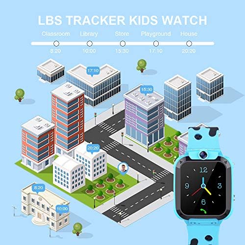 Vannico Montre connectée pour Enfants, IP67 étanche pour Enfants, LBS, Jeux, Appel, SOS, Appareil Photo, Chat Vocal, Mode de Classe, Smartwatch Enfants de 3 à 12 Ans – Image 2
