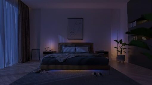 Philips Hue White and Color Ambiance, Lampadaire Gradient Signe Noir, compatible Bluetooth, fonctionne avec Alexa, Google Assistant et Apple Homekit – Image 7