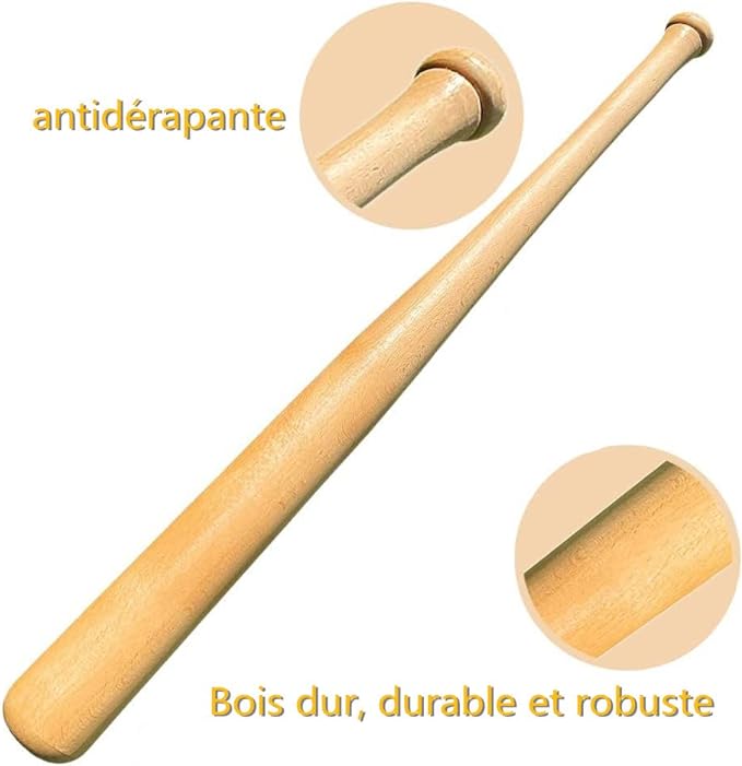 86/81/76/71cm Batte de Baseball Bois 34/32/30/28 Pouces Batte Baseball antidérapante Adulte Pro Léger pour Exercice Joueurs Jeu Homme Femme Solide Durable à la Mode 4 Taiiles au Choix – Image 7