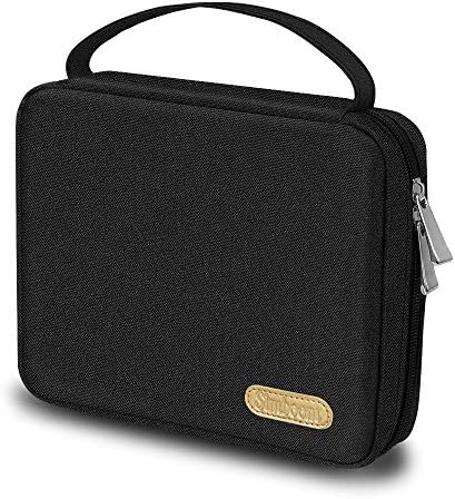 SIMBOOM Organisateur de Bracelet de Montre, Nylon Étanche Sac De Rangement pour Bracelet de Montre Tient 20 Bracelets de Montre Sac De Rangement pour Montre et Bracelet de Montre Épingle, Noir