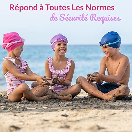 Limmys Lunettes Piscine Enfants – Lunettes Natation Garçons Filles 3 à 12 ans – Lunettes Piscine Antibuée Sangle Réglable, Pont de Nez Flexible et Protection UV – Lunettes de Natation avec Étui – Image 6