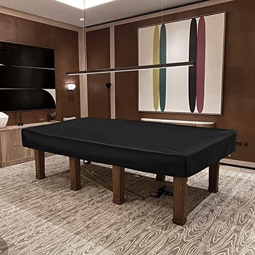 Housse de Protection pour Table de Billard en Tissu Oxford 210D, 7/8/9 ft Housse de Table de Billard avec Cordon de Serrage, Imperméable Anti-UV Anti-poussière, Housse de Billard Intérieur Extérieur – Image 3
