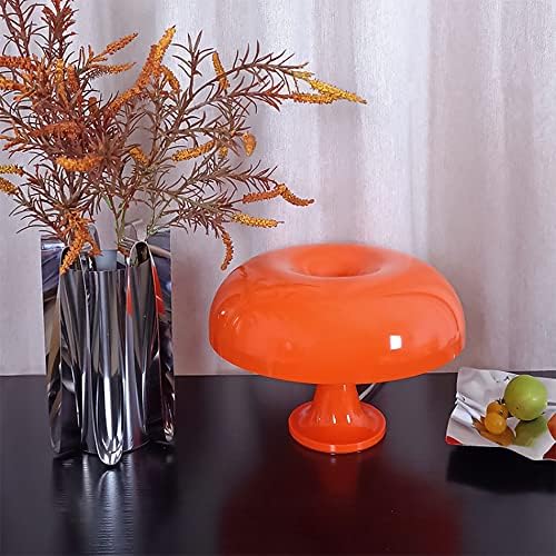 Spotaxe Lampe champignon orange, lampes de chevet à LED, durables, sûres et respectueuses l'environnement, pour la décoration intérieure, l'étude, vie, chambre, le cadeau, ampoule chaude incluse – Image 5