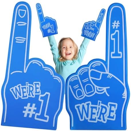 Komsoup Main Géante Supporter en Mousse Numéro 1,Doigts en Mousse Géants pour Événements Sportifs 18 Pouces,pour Les fêtes et Les événements Sportifs – Image 6