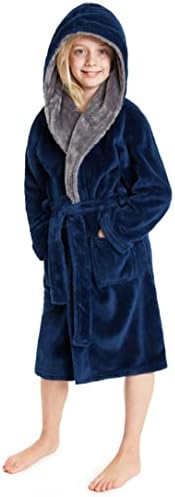 CityComfort Robe de Chambre Polaire Enfant, Peignoir Garçon Fille en Pilou, Taille Enfant et Adolescent 7-14 Ans