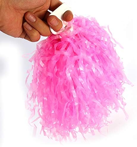 Alomejor Yanmeer 8 Couleurs 2pcs Cheerleading Pom Poms Pompons Sport Danse en Plastique Pom Pom pour Le Sport Spirit Cheering pour Le Jardin d'enfant – Image 3