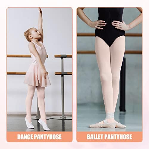 AIEX 2 Paires Collants de Ballet à Pieds, Legging Ballet Collants pour Filles Enfants Femmes Tout-Petits Étudiants Pratiquent – Image 5