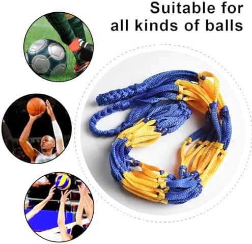 GZNB 3 Pièces Sac Filet à Balles,Filet à Balles,Filetsupport Ballon Foot,Portable Tennis 1-Ballon Sac Filet De Basket-Ball Sac Filet Épais,Peut Porter Toutes Sortes De Balles – Image 4