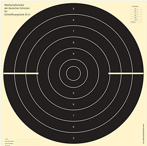 Druckteam Schleede & Partner Disques de tir Duel (env. 52 x 53 cm)
