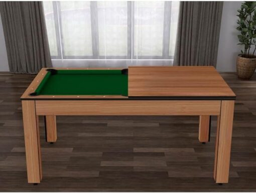 Paris Prix - Table De Billard Convertible Ohio 185cm Hêtre & Vert – Image 3