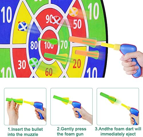 Vicloon Jeu de Fléchettes pour Enfants, Toy Sports Jeu de Fléchettes Double Face, Jouets de Sport pour Intérieur et Extérieur – Image 5