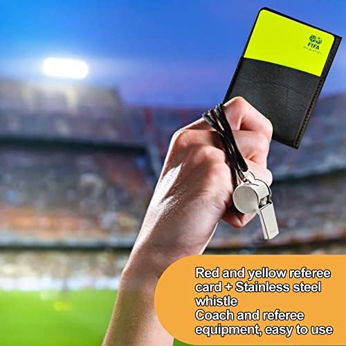 BAOSROY Sifflet Arbitre,Kit Arbitre,Sflet Arbitre,Carton Arbitre,Sifflet Arbitre Football,Carton Arbitre Football,pour Le Football,Le Basket-Ball,l'entraînement Sportif et Les Compétitions – Image 6