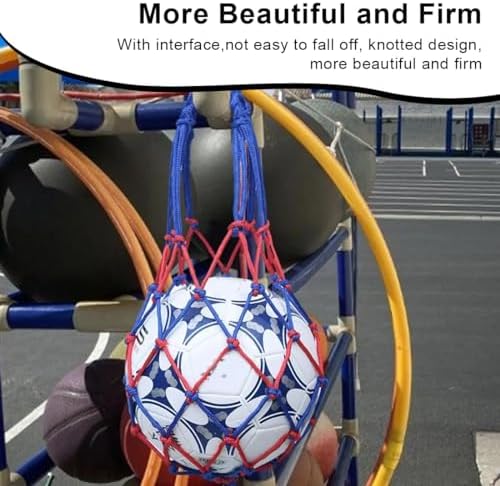 GZNB 3 Pièces Sac Filet à Balles,Filet à Balles,Filetsupport Ballon Foot,Portable Tennis 1-Ballon Sac Filet De Basket-Ball Sac Filet Épais,Peut Porter Toutes Sortes De Balles – Image 5