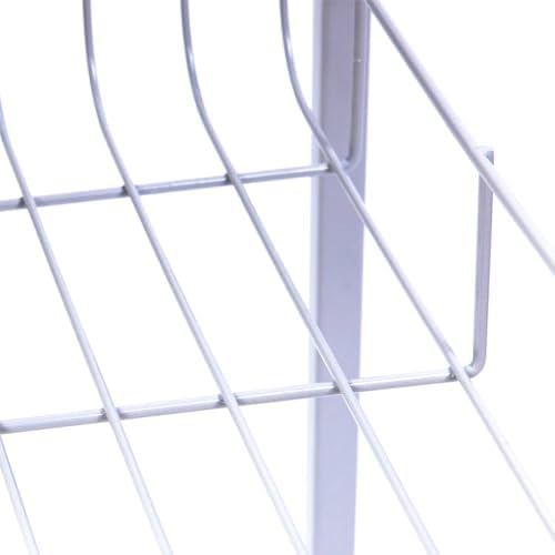 BAKAJI Cage volière pour Oiseaux, perroquets inséparables, calopsite, Cage perruches volatiles piédestal et Roues, Toit ouvrant et mangeoires, perchoirs en Bois, bac Amovible (Blanc) – Image 2