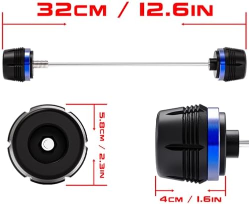 CCYYMOWOK pour R1200GS R1250GS ADVENTURE GS1200 R 1250 GSA R1200 GS 2014-2023 Moto Essieu Avant Fourche Slider Protection Contre Les Chutes (Bleu) – Image 6
