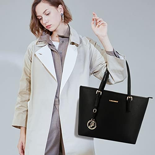 Gallantry - Sac Cabas Femme A4 - Shopper Porté Main Epaule Grande Taille XL - Cabas de Cours Filles lycée - Chic Tendance – Image 4