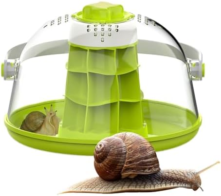 Terrarium pour Reptiles en Verre - Cage D'habitat De Lézard De Terrarium | Boîte D'élevage D'escargots, Maison De Reptiles, Réservoir D'élevage De Reptiles pour Escargots, À Soie, Tortues, P