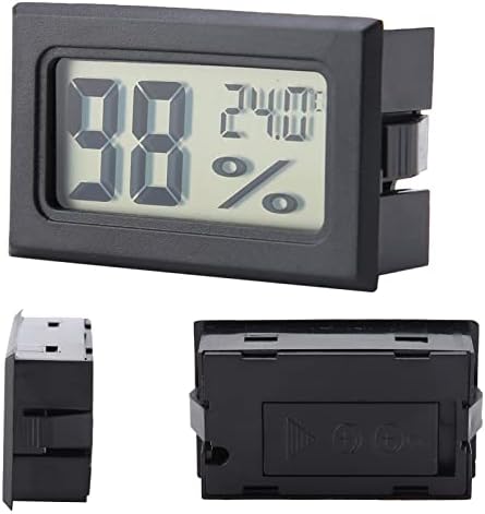 Compteur numérique sans fil Température extérieure intérieure Jauge d'humidité Thermomètre Hygromètre pour les reptiles Terrarium Garde d'animaux (sans piles incluses) – Image 6