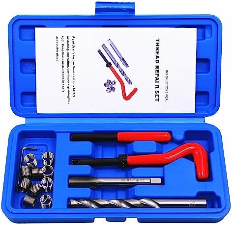 BestsQ kit de réparation de Filetage de Type Helicoil 15 pièces M10x1.0MM
