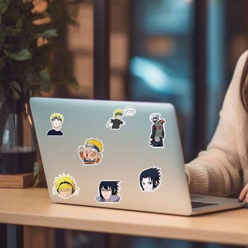 DINGFENG 100 Pièces Anime Graffiti Autocollants, Autocollant Narut, Imperméable et Crème Solaire Stickers Narut, Stickers Naruto, pour Velo Ordinateur Portable Valise Skate Bagages – Image 5