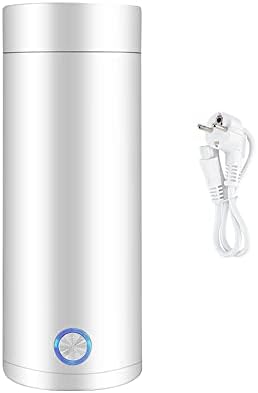 Bouilloire Portable de Voyage, 400ML Mini Bouilloire Electrique de Voyage, Petite Bouilloire Electrique de Voyage, ébullition Rapide de 3 Minutes avec Cordon d’Alimentation Séparable