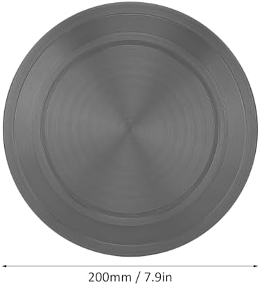 Plaque de Diffusion de Chaleur, Diffuseur de Cuisinière à Gaz en Aluminium, Plaque de Conduction Thermique, Plateau de Dégivrage Rapide Rond Antidérapant, 200 x 4mm – Image 2